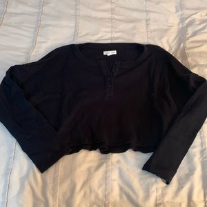 Aeropostale cropped Henley